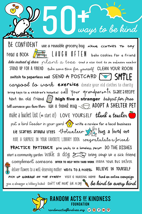 50+ ways to be kind